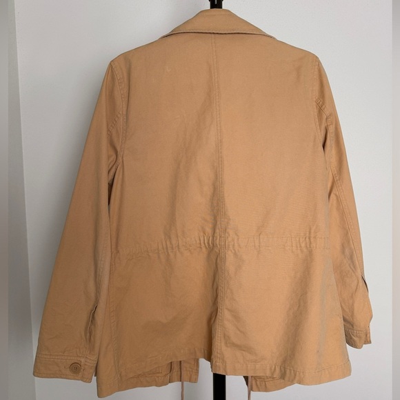 Forever 21 Tan Utility Trench Jacket • Faux Suede • Size L - Picture 3 of 5